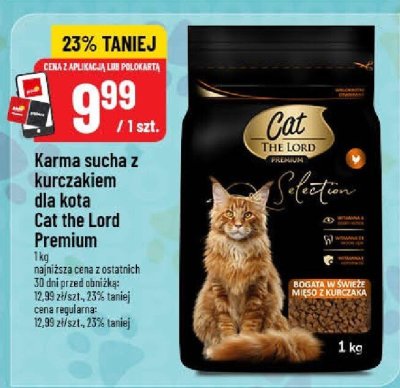Karma sucha z kurczakiem dla kota Cat the Lord Premium promocja w POLOmarket