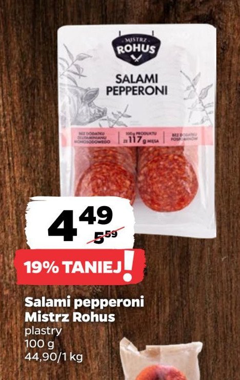 Salami pepperoni Mistrz rohus promocja