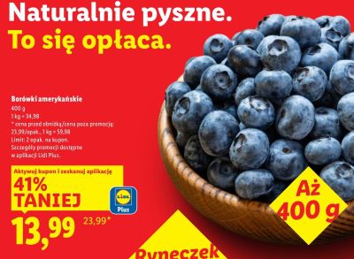 Borówki amerykańskie promocja w Lidl