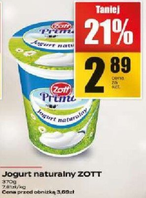 Jogurt naturalny Zott promocja w Supeco