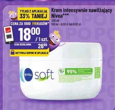 Krem intensywnie nawilżający Nivea Soft promocja w POLOmarket