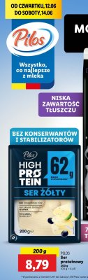Ser żółty wysokobiałkowy PILOS HIGH PROTEIN promocja