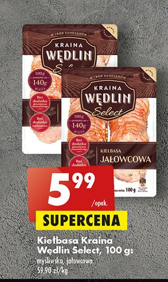 Kiełbasa jałowcowa Kraina wędlin select promocja