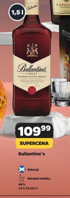 Whisky Ballantine's Finest Blended Scotch Whisky promocja w Netto