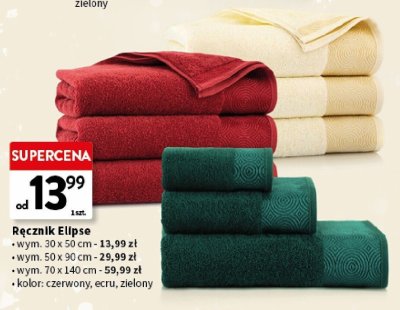 Ręcznik Elipse 70x140 cm promocja w Intermarche