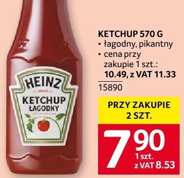 Ketchup Heinz promocja w Selgros