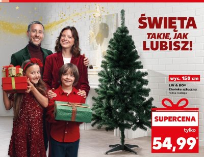 Choinka sztuczna LIV & BO promocja w Kaufland