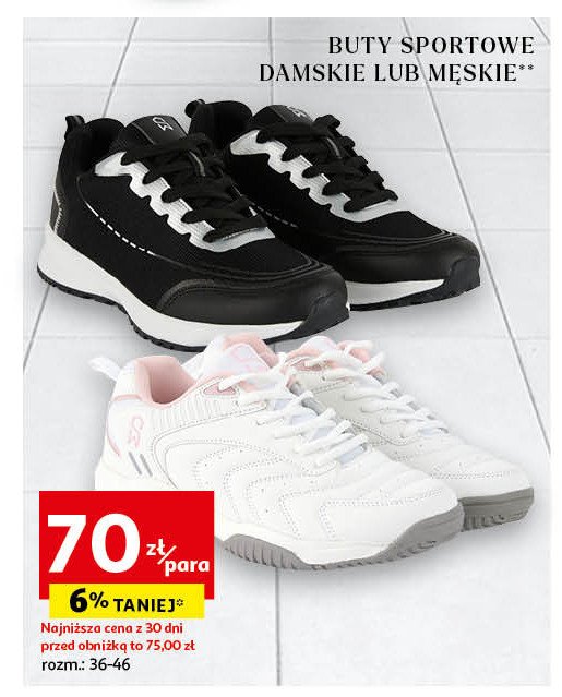 Buty sportowe męskie 36-46 Auchan inextenso promocja