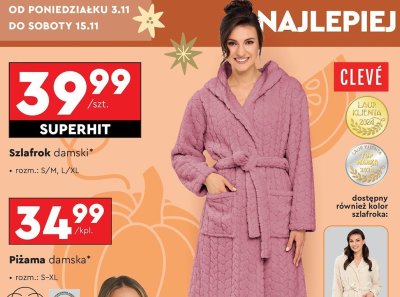 Szlafrok damski promocja w Biedronka
