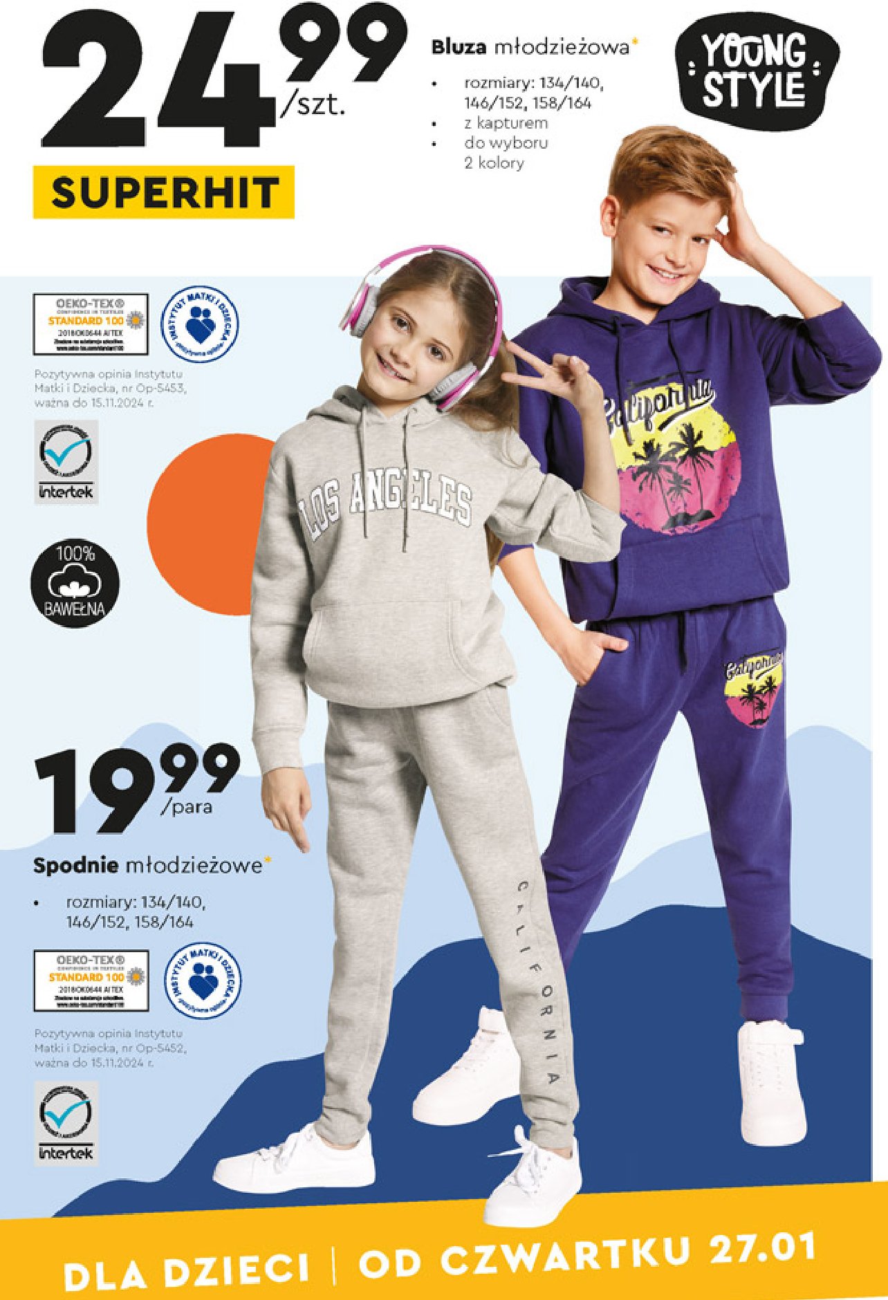 Bluza rozm. 134-140 Youngstyle promocja