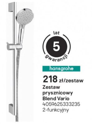 Zestaw prysznicowy Blend Vario promocja w Castorama