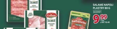 Salame Napoli plastry 80 g promocja w Selgros