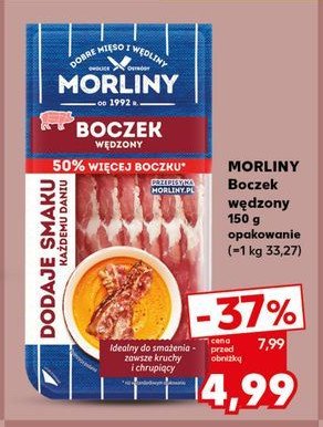 Boczek wędzony plastry Morliny promocja