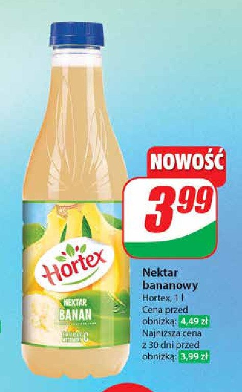 Nektar bananowy Hortex promocja