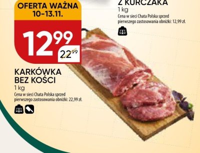 Karkówka bez kości promocja w Chata Polska