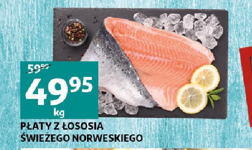 Płaty z łososia świeżego ze skórą promocja