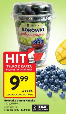 Borówka amerykańska Berry Trade promocja w Intermarche