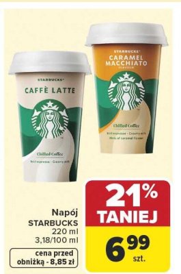 Napój Starbucks Caffè Latte promocja w Carrefour