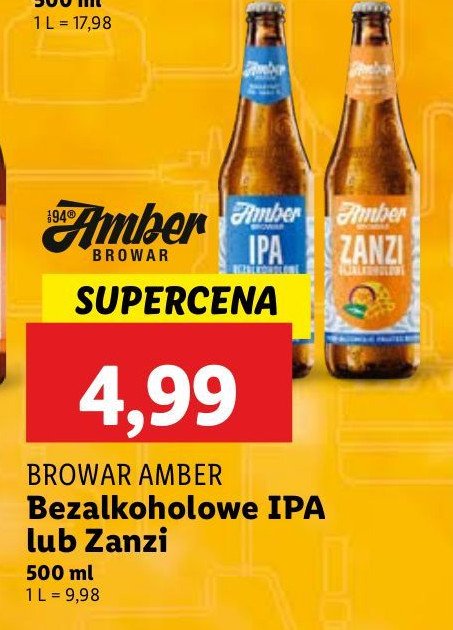 Piwo Amber zanzi promocja w Lidl