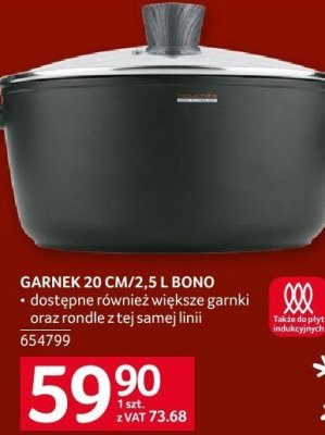 Garnek 20 cm/2,5 l Bono promocja w Selgros