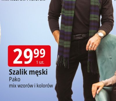 Szalik męski Pako promocja w Leclerc