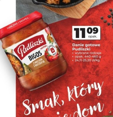 Danie gotowe Pudliszki Bigos promocja w Odido