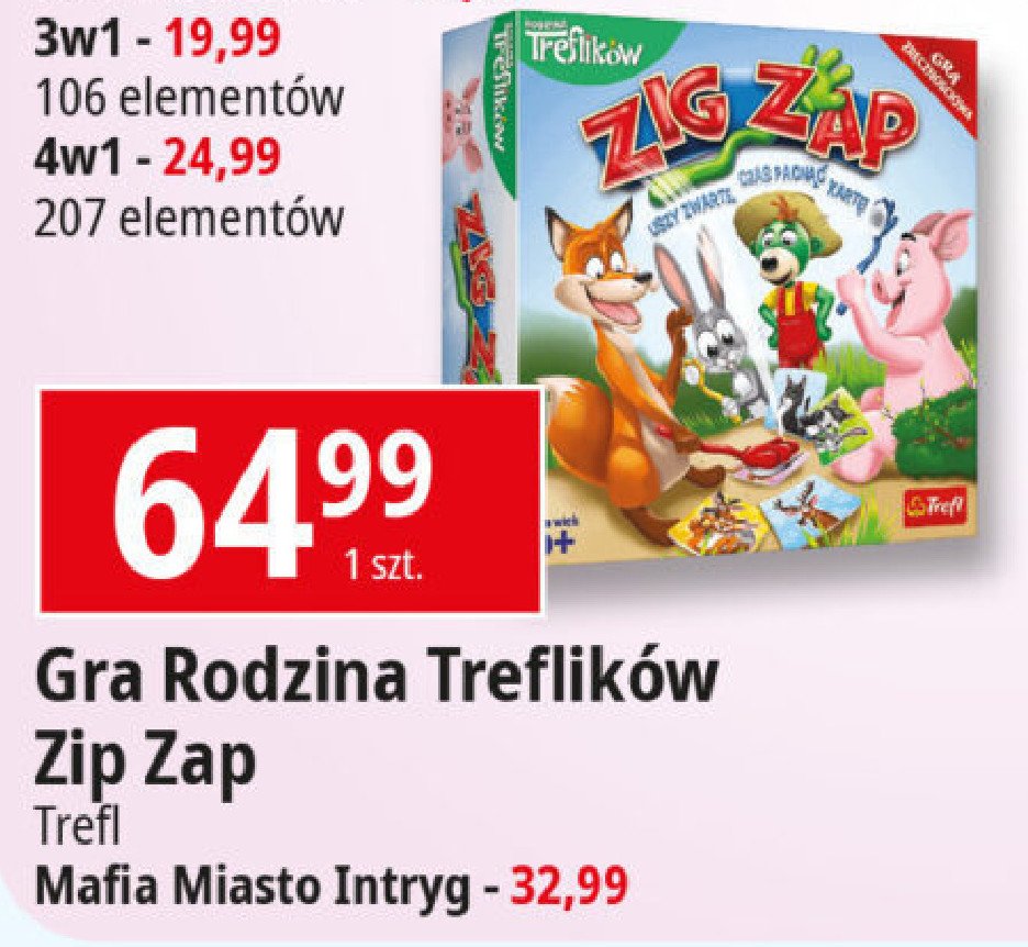 Gra zip zap rodzina treflik贸w promocja