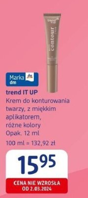 Krem do konturowania twarzy trend IT UP Krem do konturowania twarzy, z miękkim aplikatorem, różne kolory promocja w Drogerie DM