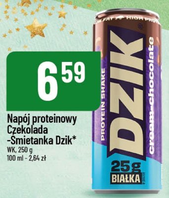 Napój proteinowy Czekolada-Śmietanka Dzik promocja w POLOmarket