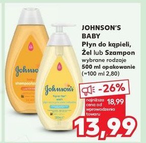 Płyn do mycia ciała i włosów 3w1 łagodny Johnson's baby promocja