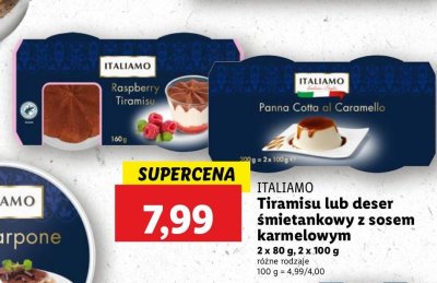 Deser panna cotta al caramello Italiamo promocja