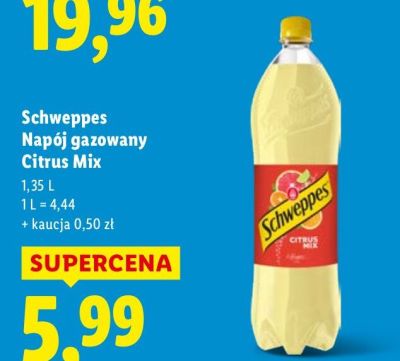Napój Schweppes Citrus Mix gazowany promocja w Lidl