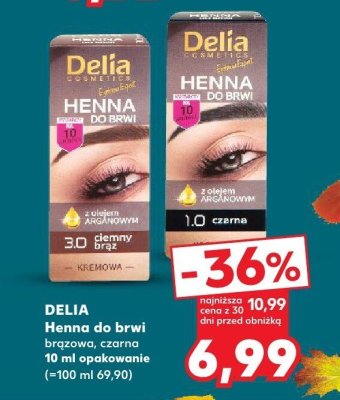 Henna do brwi brązowa, czarna 10 ml promocja w Kaufland