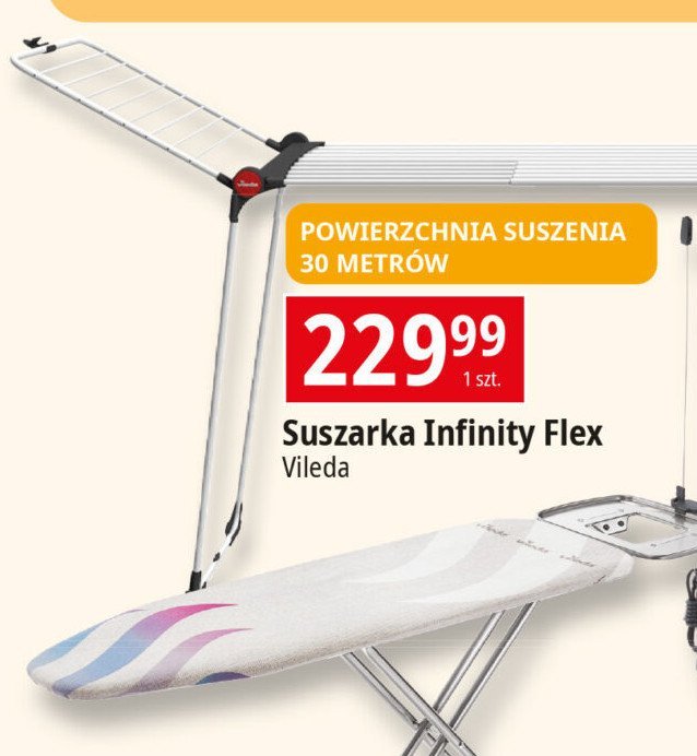 Suszarka na pranie infinity flex 30 m Vileda promocja