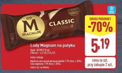 Lód classic Algida promocja