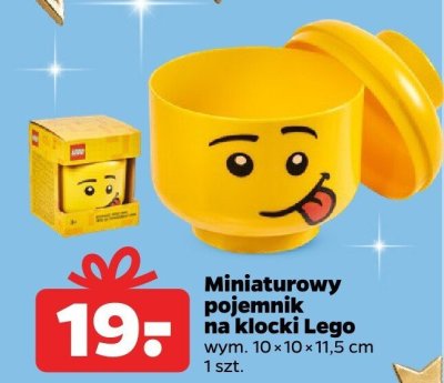 Miniaturowy pojemnik na klocki promocja w Netto