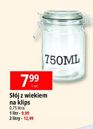 Słoik z klipsem 1 l promocja