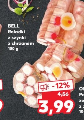Roladki z szynki z chrzanem Bell polska promocja