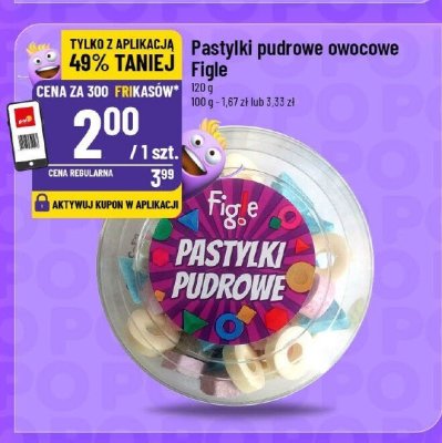 Pastylki pudrowe owocowe FASOLKI promocja w POLOmarket