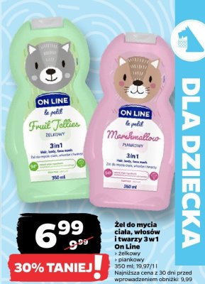 Żel do mycia ciała, włosów i twarzy 3w1 żelkowy promocja w Netto