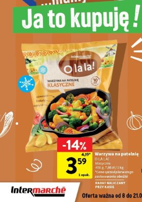 Warzywa na patelnię promocja w Intermarche