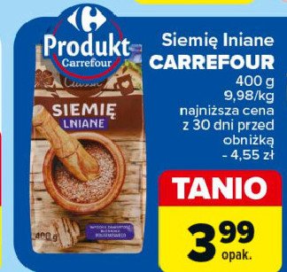 Siemie lniane Carrefour classic promocja