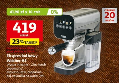 Ekspres kolbowy Webber H5 promocja w Auchan