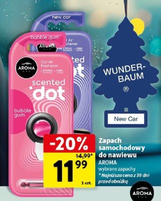 Zapach samochodowy do nawiewu promocja w Intermarche