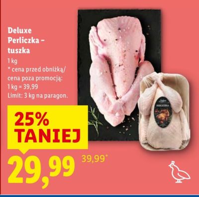 Perliczka - tuszka Deluxe promocja w Lidl