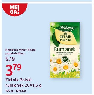 Herbatka rumianek Herbapol zielnik polski promocja w Rossmann