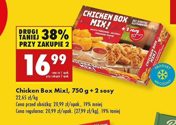 Chicken box + 2 sosy promocja