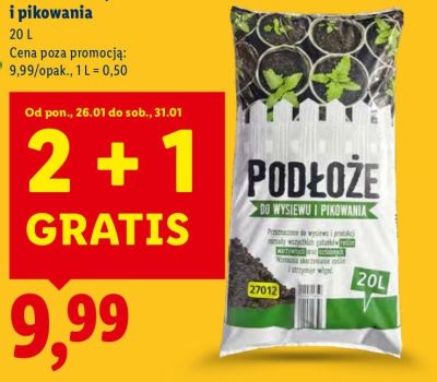 Podłoże do wysiewu i pikowania promocja w Lidl