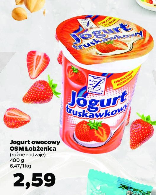 Jogurt truskawkowy Osm łobżenica promocje