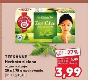 Herbata zen chai Teekanne world special teas promocja